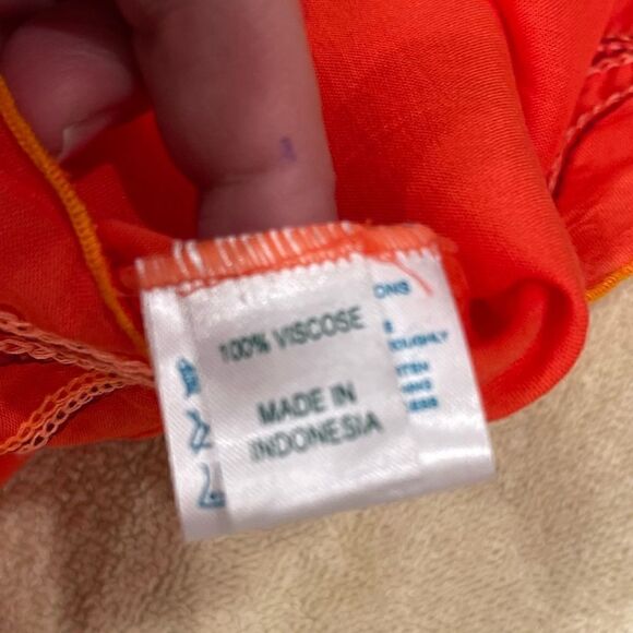 Poupette St Barth Embroiderer Off the Shoulder Coral Top.Size M - Picture 13 of 14